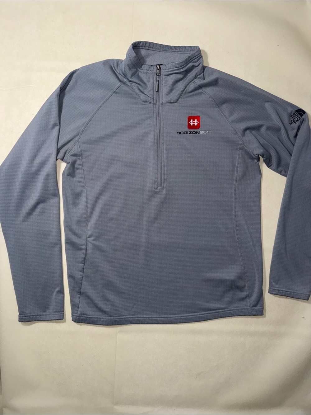 The North Face Light Blue Half-Zip Performance Shirt Jacket